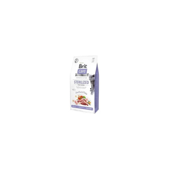 BRİT CARE Cat G-F Sterilized Weight Control Fresh Duck & Turkey 7