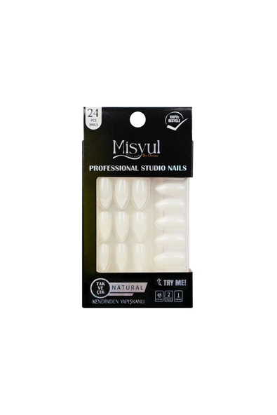 Misyul Takma Tırnak Tak Ve Çık, Sticker Yapıştırıcı, Portakal Çubuğu, Törpü Set ürün görseli