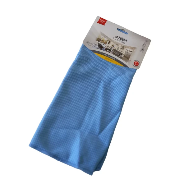 STEEP  Mikrofiber 40x40 cm Baklava Desen Cam Temizlik Bezi - Resim 5