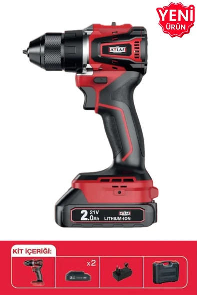 ATBL 21 BLPD-202 C 21V 2x2AH Akülü Kömürsüz Darbeli Matkap 45NM Tork ürün görseli