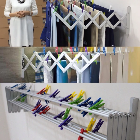 COMĞPACT ÇAMAŞIRLIK 100 CM 9 ASKILI - 2