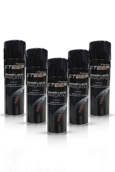 STEEP Seramik Lastik & Tampon Parlatıcı Sprey 5 Adet 500ml ürün görseli 1
