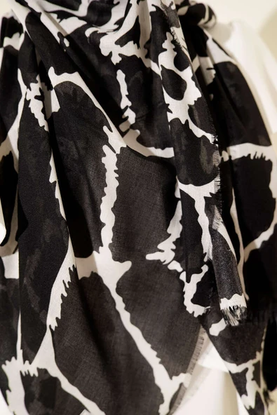 Winter Desenli Bambu Şal Asorti 4 - Resim 4