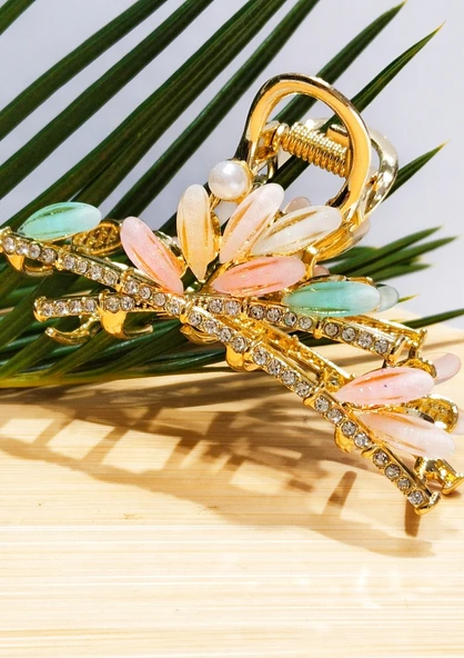 Monalisa Home 7 cm Lüks Renkli Parlak Taşlı Toka ürün görseli