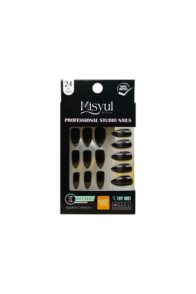 Misyul Takma Tırnak Tak Ve Çık, Sticker Yapıştırıcı, Portakal Çubuğu, Törpü Set ürün görseli