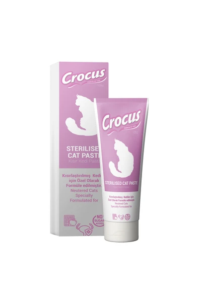 Crocus Kedi Sterilised Malt Macunu 100 Gram - Resim 2