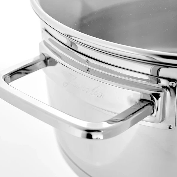 Jumbo Milas 8 Parça Paslanmaz Çelik Tencere Seti - Resim 7