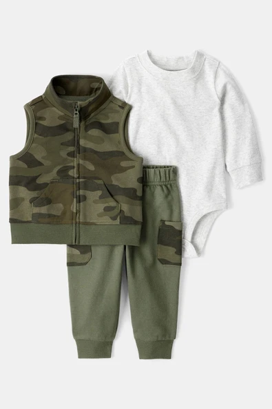 Erkek Bebek Yelekli Set CTR-1T542210 ürün görseli