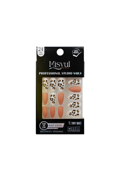 Misyul Takma Tırnak Tak Ve Çık, Sticker Yapıştırıcı, Portakal Çubuğu, Törpü Set ürün görseli