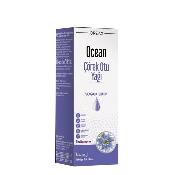 OCEAN ÇÖREK OTU YAĞI SOĞUK SIKIM 150 ML ürün görseli 1