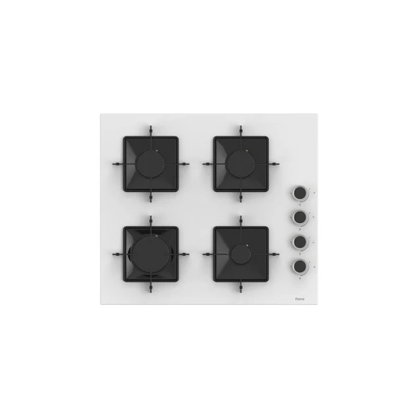 Ferre White FryArt 3 Lü Ankastre Set ( QEP63CB - SS206 - D081-SA ) A++ Sessiz Davlumbaz - Resim 3