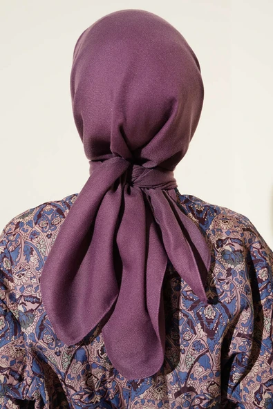 Basic Düz Kışlık Eşarp Magenta - Resim 3