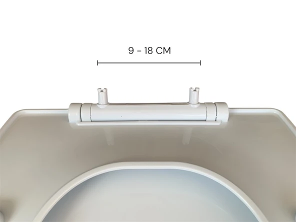 Plastik Oval Soft Klozet Kapağı – Dayanıklı, Hijyenik, Kolay Montajlı, Standart Ölçü (44x35 cm) - Resim 6