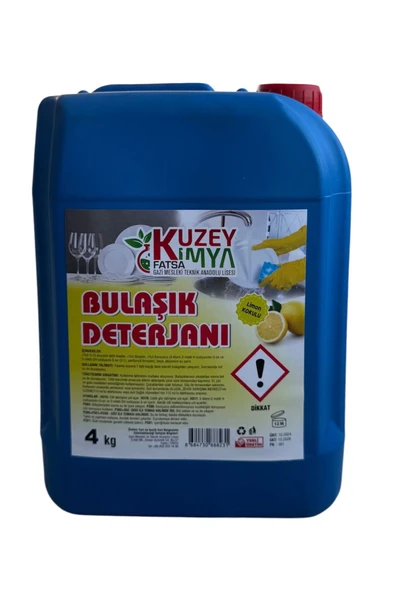 KUZEY KİMYA Limon Kokulu Bulaşık Deterjanı 4 KG ürün görseli