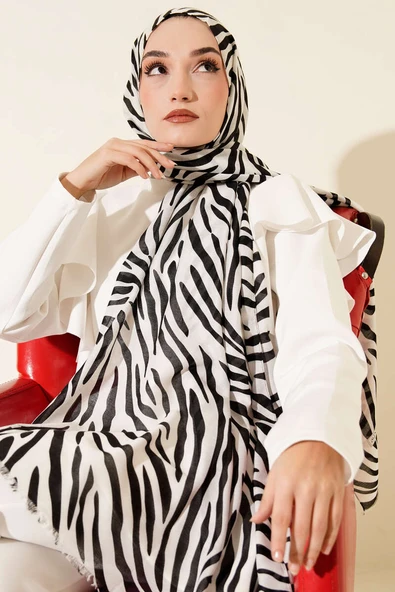 Winter Desenli Bambu Şal Asorti 6 - Resim 2