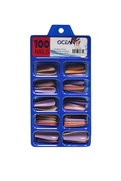 Ocean Takma Tırnak 100'lü Kutulu Balerin Protez Tırnak - 869 ürün görseli
