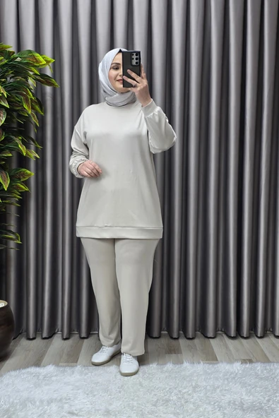 Kadın Giyim Büyük Beden Spor İkili Takım - Resim 5