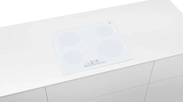 Bosch PKE612FA2E Elektrikli Seramik Beyaz Ankastre Ocak - 4