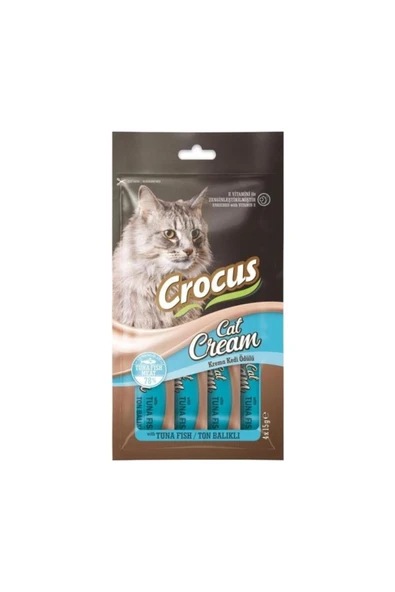 Crocus Ton Balıklı Krema Kedi Ödülü 4x15g Skt:01/2027 ürün görseli