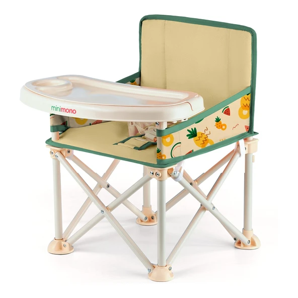 Plus 0-4 Yaş Portatif Katlanır Yükseltici Mama Sandalyesi Bebek Çocuk Kamp Sandalyesi 3 Farklı Renk Seçeneği ürün görseli 1