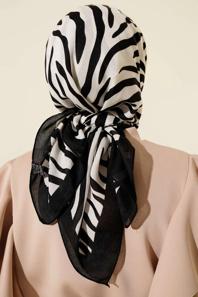 Desenli Bambu Eşarp Serisi Asorti 7 - Resim 3