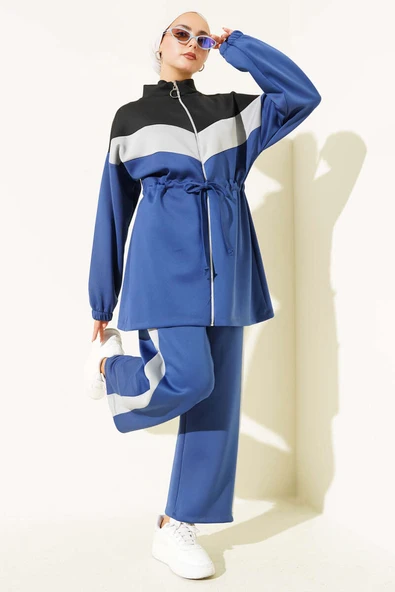 Garnili Bel Tünelli Scuba İkili Takım Lacivert ürün görseli 1