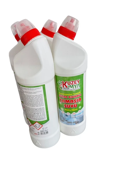 KUZEY KİMYA Ultra Kıvamlı Çamaşır Suyu 1000 ml X4 -Derinlemesine Temizlik - Resim 4