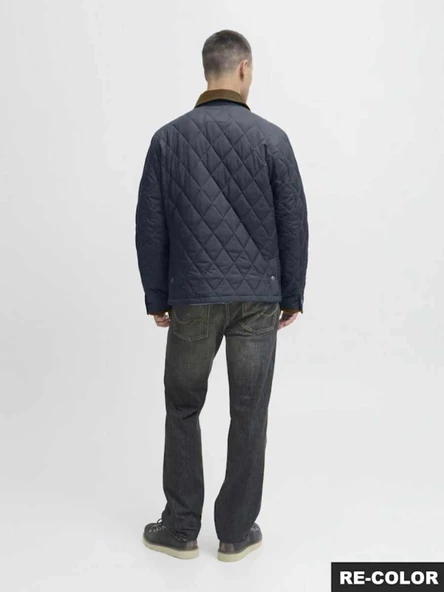 Jack&jones 12283810 Erkek Mont - Lacivert - Resim 4