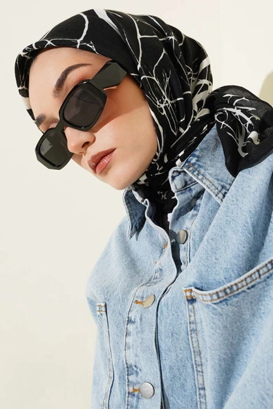 Desenli Bambu Eşarp Serisi Asorti 3 ürün görseli 1