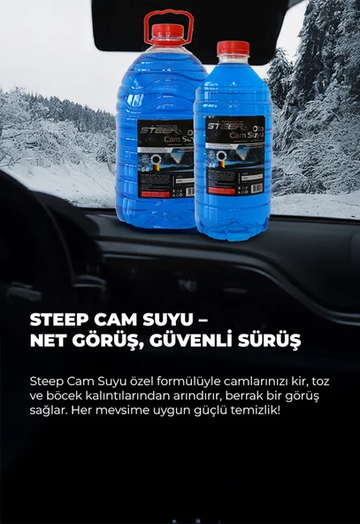 STEEP Oto Cam Suyu -40 Derece Antifriz İçerikli 1 Lt - Resim 2
