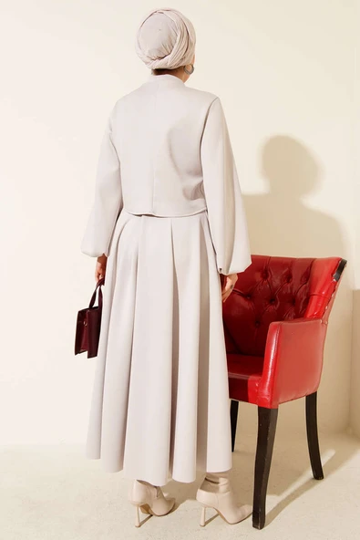 Gül İşlemeli Etekli İkili Takım Taş - Resim 3