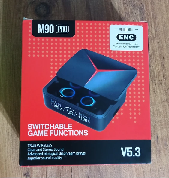 FioPlus M90 Pro Powerbanklı Kablosuz Bluetooth Kulaklık - Resim 2