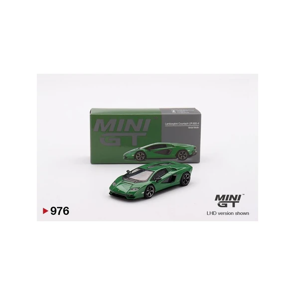 Mini GT 1/64 Lamborghini Countach LPI 800-4 Verde Medio ürün görseli