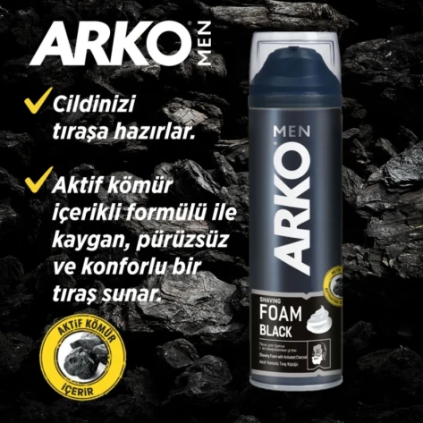 Arko Men, Black Tıraş Jeli - 200 ml - Resim 2