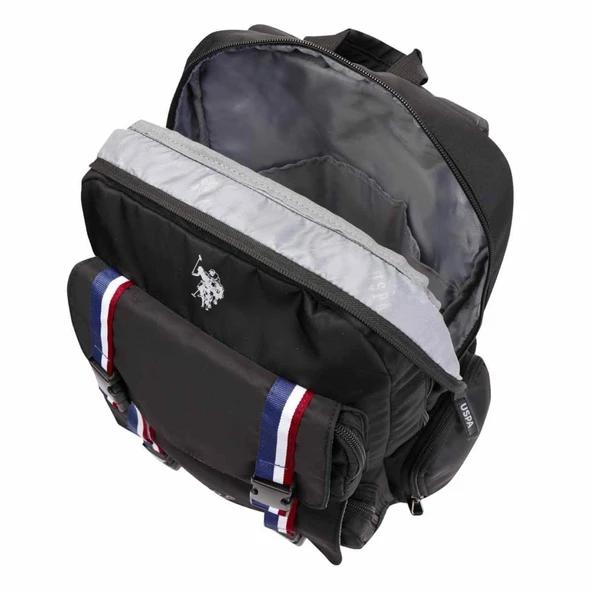 U.S. Polo Siyah Okul Çantası Siyah - Resim 4