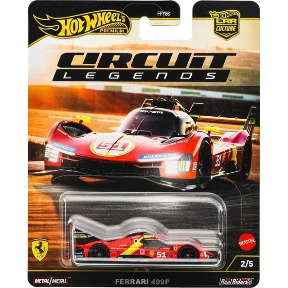 Hot Wheels Premium Cırcuit Legends Ferrarı 499P FPY86 JBK49 ürün görseli