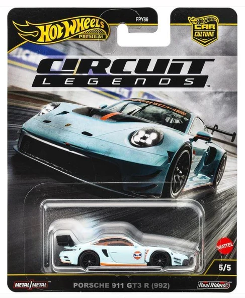 Hot Wheels Premium Cırcuit Legends Porsche 911 GT3 R (992) FPY86 JBK65 ürün görseli