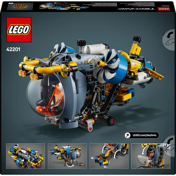 LEGO 42201 Technic Derin Deniz Araştırma Denizaltısı - Resim 4