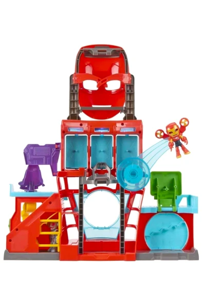 Marvel Iron Man And His Awesome Friends Iron Quarters Oyun Seti G1259 - Resim 3