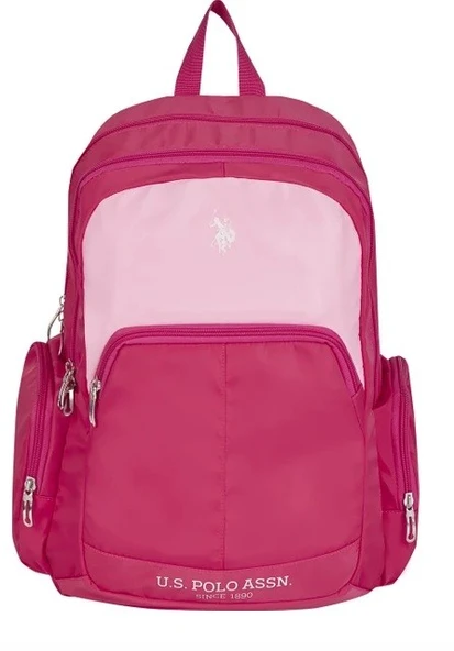 U.S. Polo Pembe Okul Çantası - Resim 4