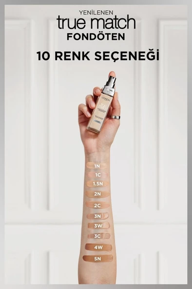 L'oréal Paris True Match Bakım Yapan Fondöten - 1n Nötr Alt Ton - 6