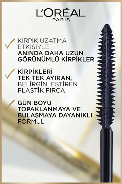 L'Oreal Paris Telescopic Gold Maskara - Siyah - 4