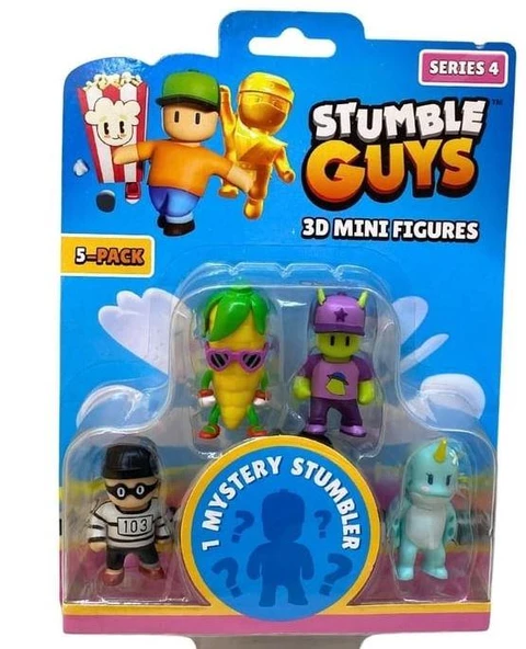 Stumble Guys Seri 4 5'li Mini Figür Inmate 613 ürün görseli