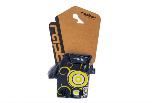 Bike Sky RAPTOR - Çocuk Eldiveni - Silikon Jelli - Sarı S beden - Resim 2