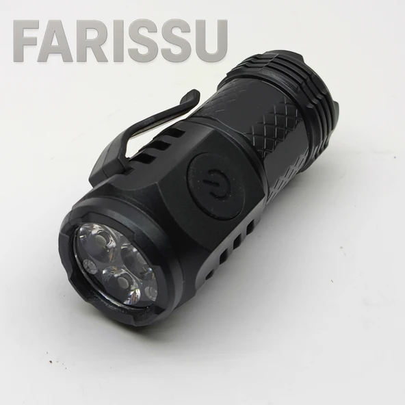 3 LED'li Güçlü Mini El Feneri Şarj Edilebilir Type-C - 5
