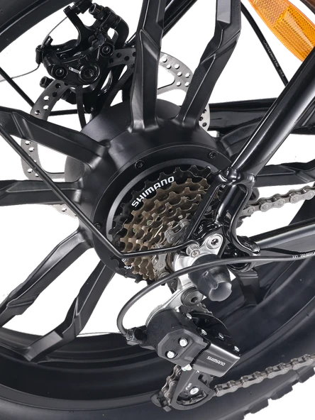 APE RYDER COLOBUS PREMIUM 750W ELEKTRİKLİ BİSİKLET SARI - 2