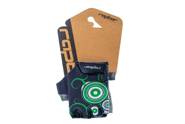 Bike Sky RAPTOR - Çocuk Eldiveni - Silikon Jelli - Yeşil S beden - Resim 2
