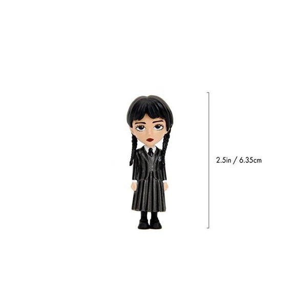 Jada Die Cast Wednesday Figür Wednesday Addams Uniform - Resim 2