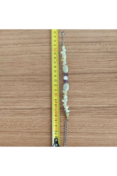 Doğal Enerji Kombini – Yeşim, Ametist ve Kuvars Bileklik - **Çeşitli Ürünler İçin Mağzamızı Ziyaret - Resim 2