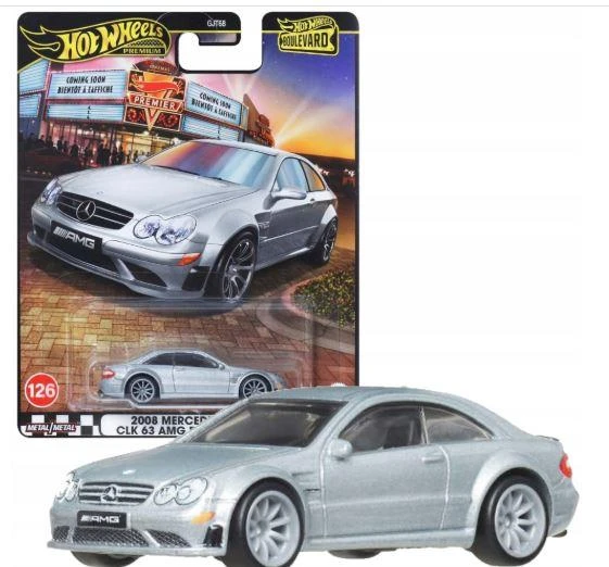 Hot Wheels Premium Boulevard 2008 Mercedes-Benz CLK 63 AMG Black Series GJT68 JBL07 ürün görseli